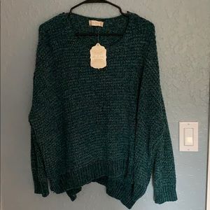Forest green oversized sweater